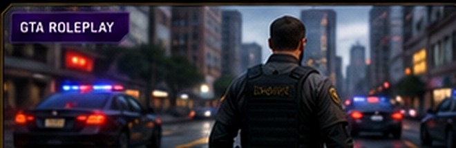 GTA roleplay police scene